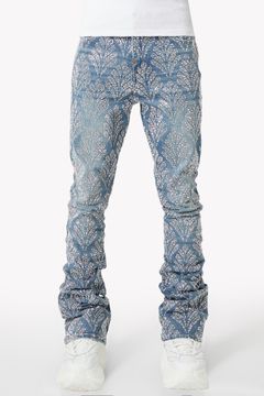 Steel Blue Embellished Denim V2