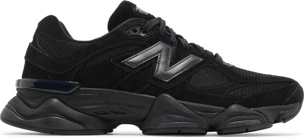 New Balance 9060 'Triple Black Suede Patent'