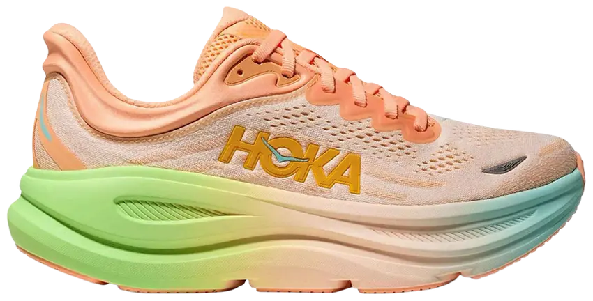 HOKA Bondi 9 'Frost Pale Tangerine'