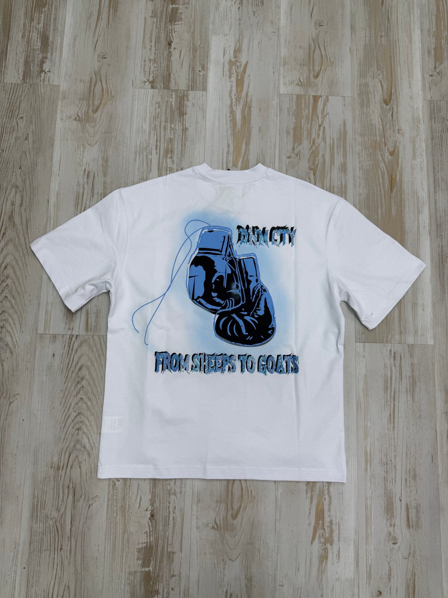 FIESTY GOATS WHITE BLUE