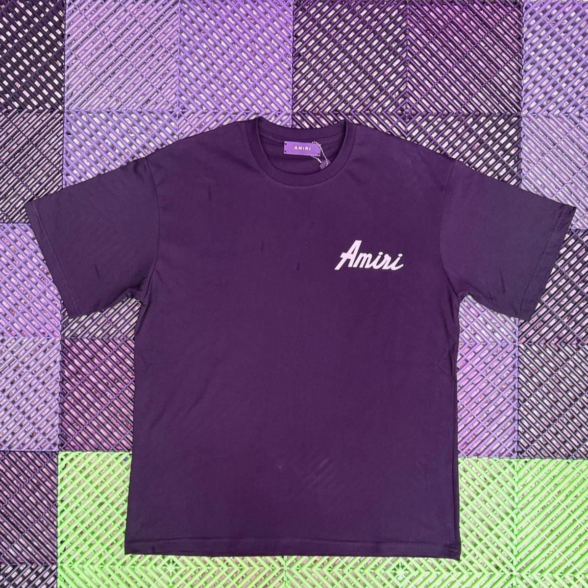 Amiri Black Shirt with White Logo