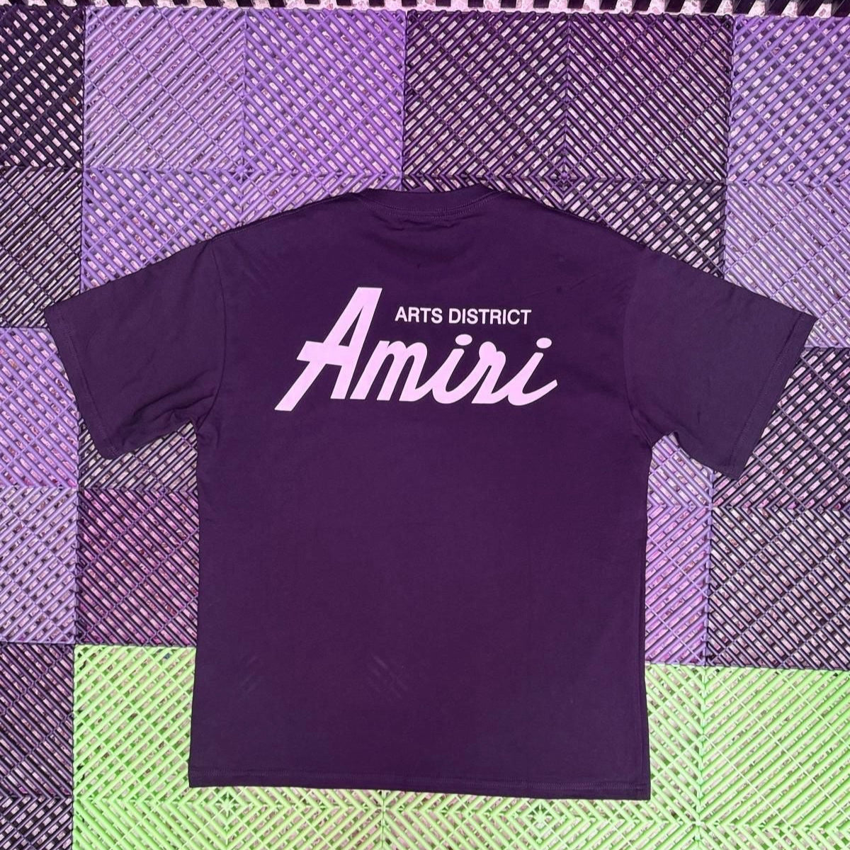 Amiri Black Shirt with White Logo