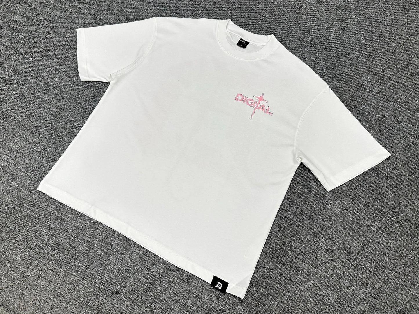 Digital T-Shirt 'White/Pink'