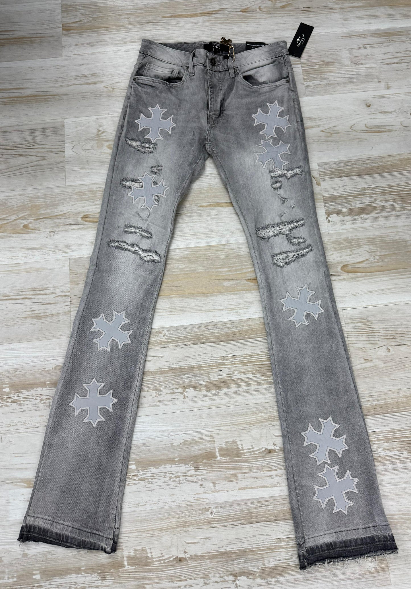 See You In Paradise Super Skinny Stacked Cement Wash