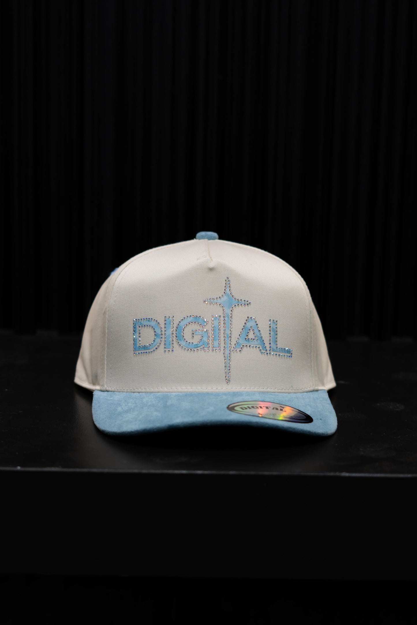 Digital Cap CREAM BLUE