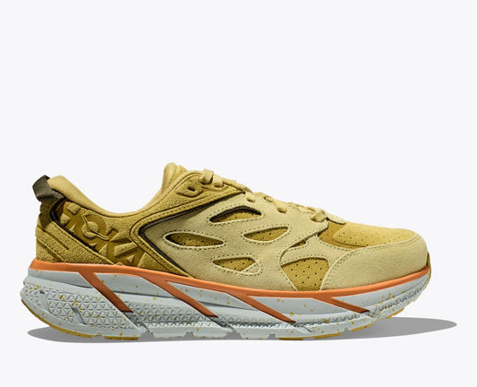 Clifton L Suede "Gold Green"