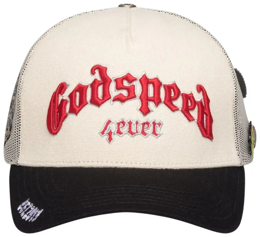 GodSpeed Forever Hat White/Black/Red'