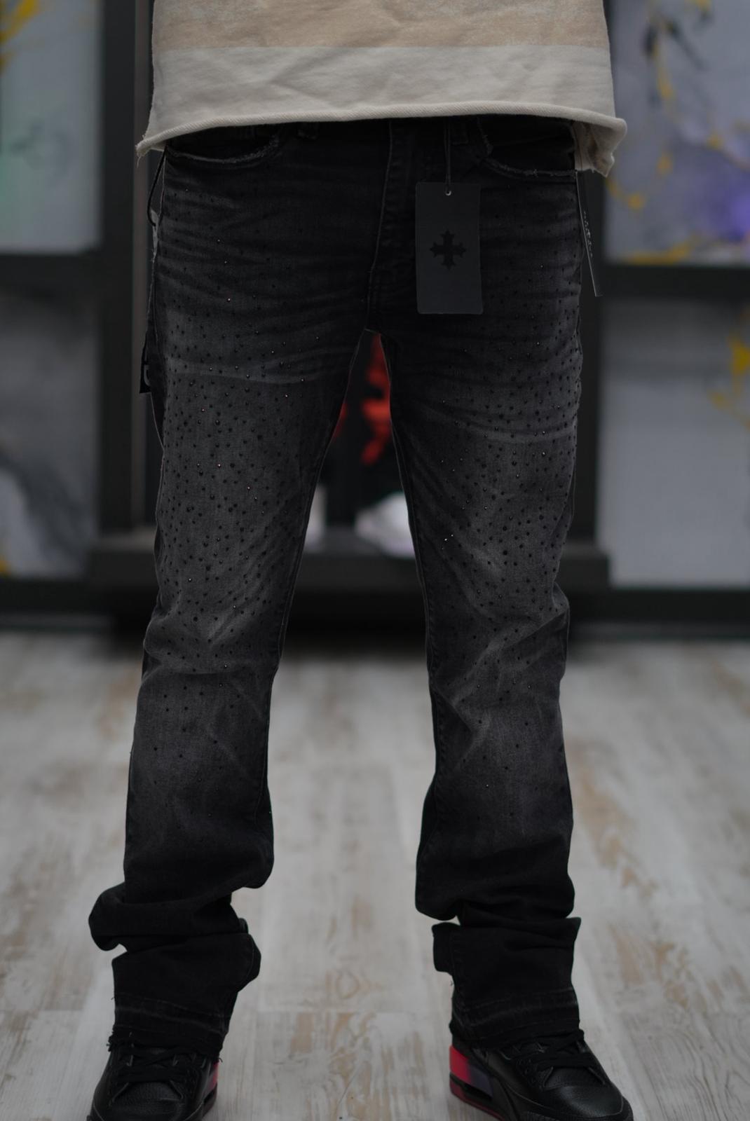 Mahon Stacked Rhinstone 'Flare Black Shadow'