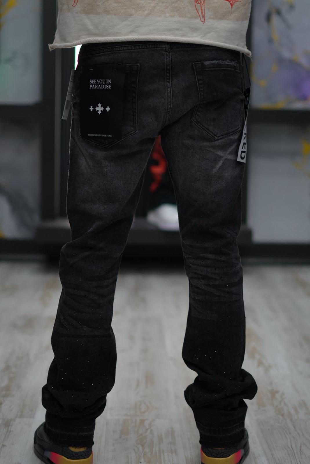 Mahon Stacked Rhinstone 'Flare Black Shadow'