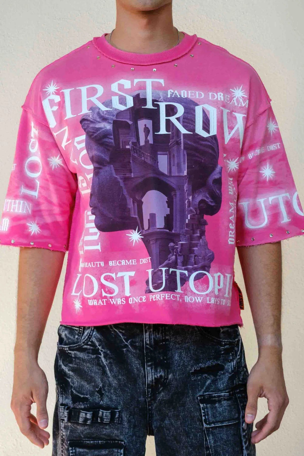 LOST UTOPIA OBLIVION CROPPED TEE