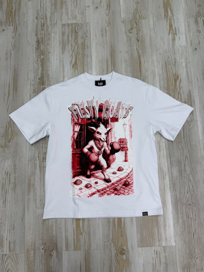 FIESTY GOATS WHITE RED