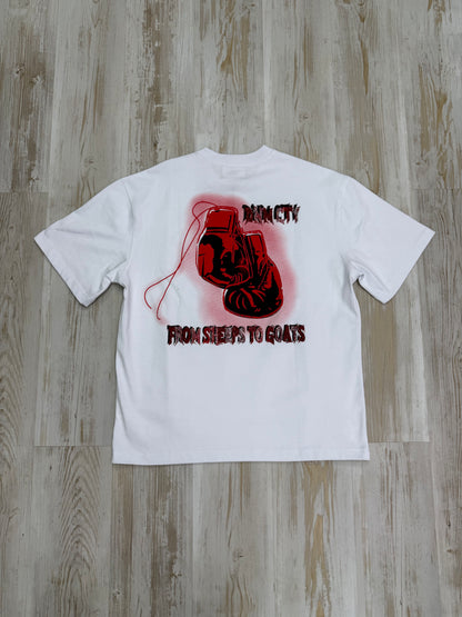 FIESTY GOATS WHITE RED