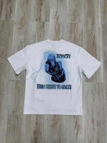 FIESTY GOATS WHITE BLUE