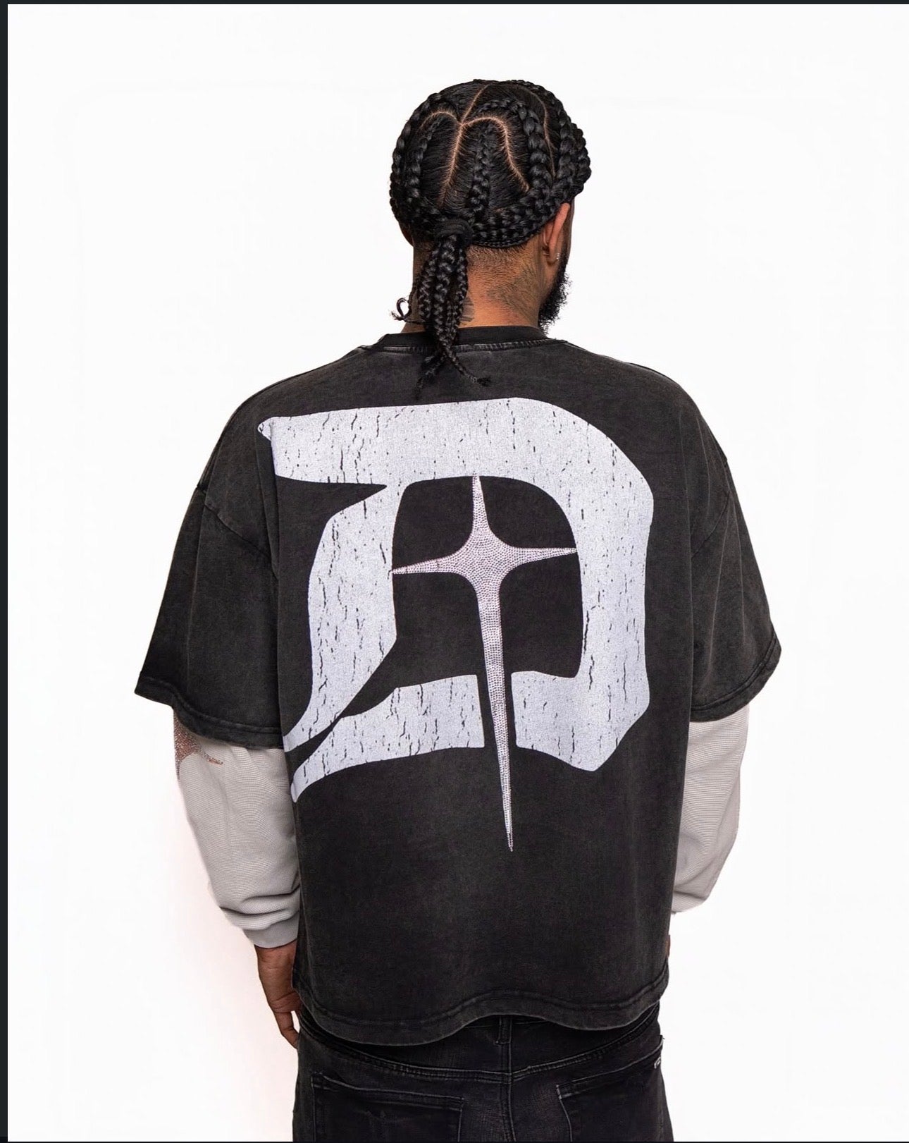 DIGITAL FLAME LONG-SLEEVED TEE