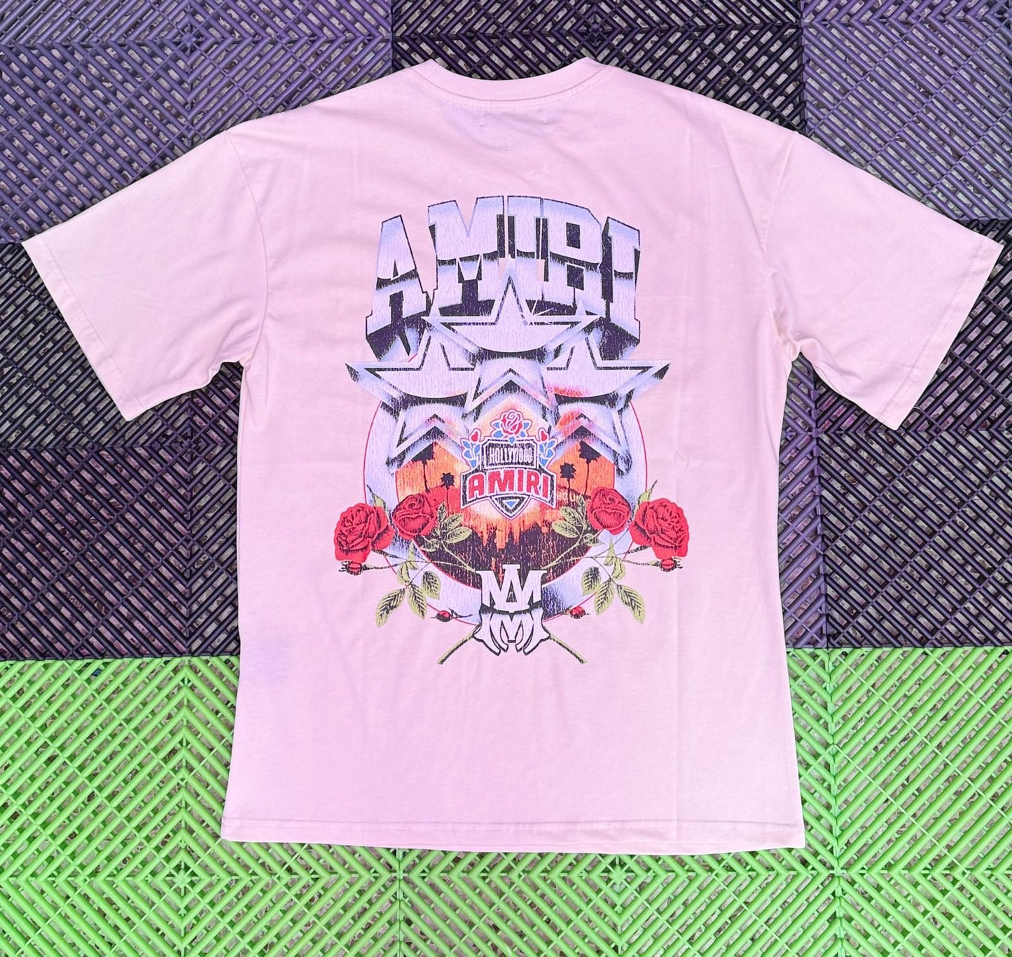 Amiri Shirt with Blue and Red Logo
