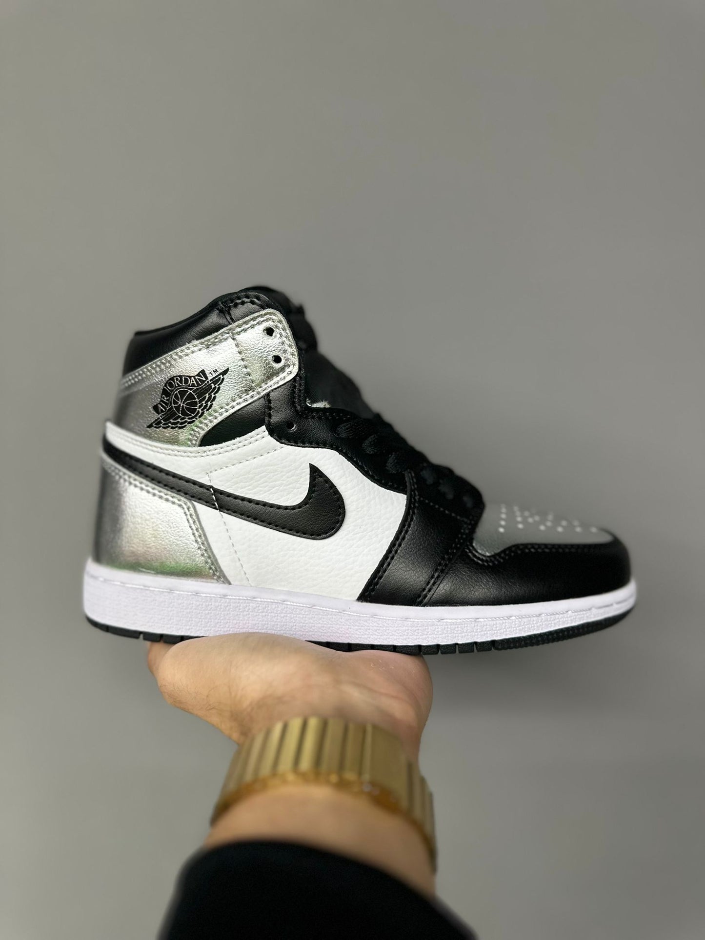 RETRO 1 HIGH "BLACK SILVER"