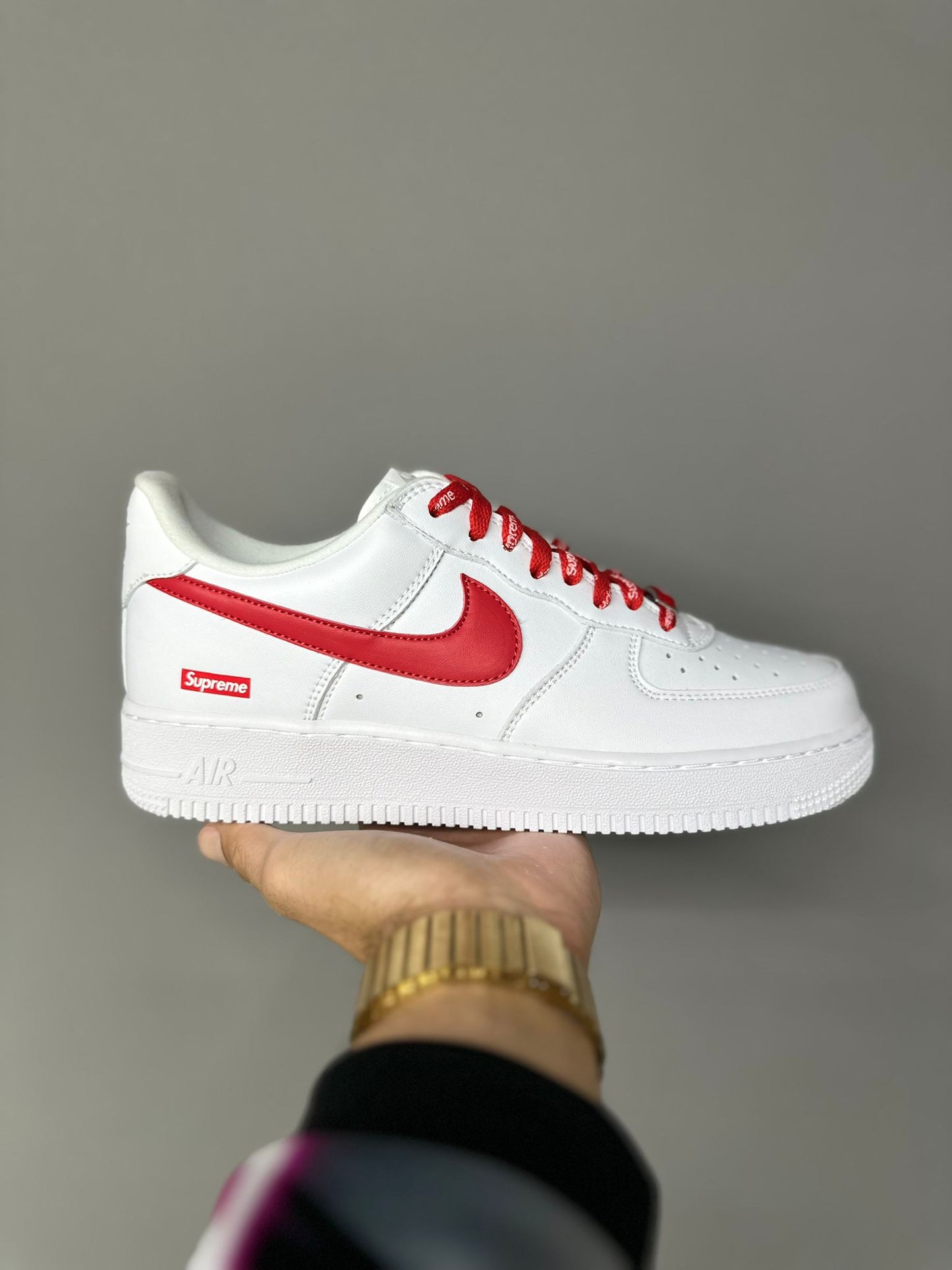 Nike AF1 "Supreme" White Red