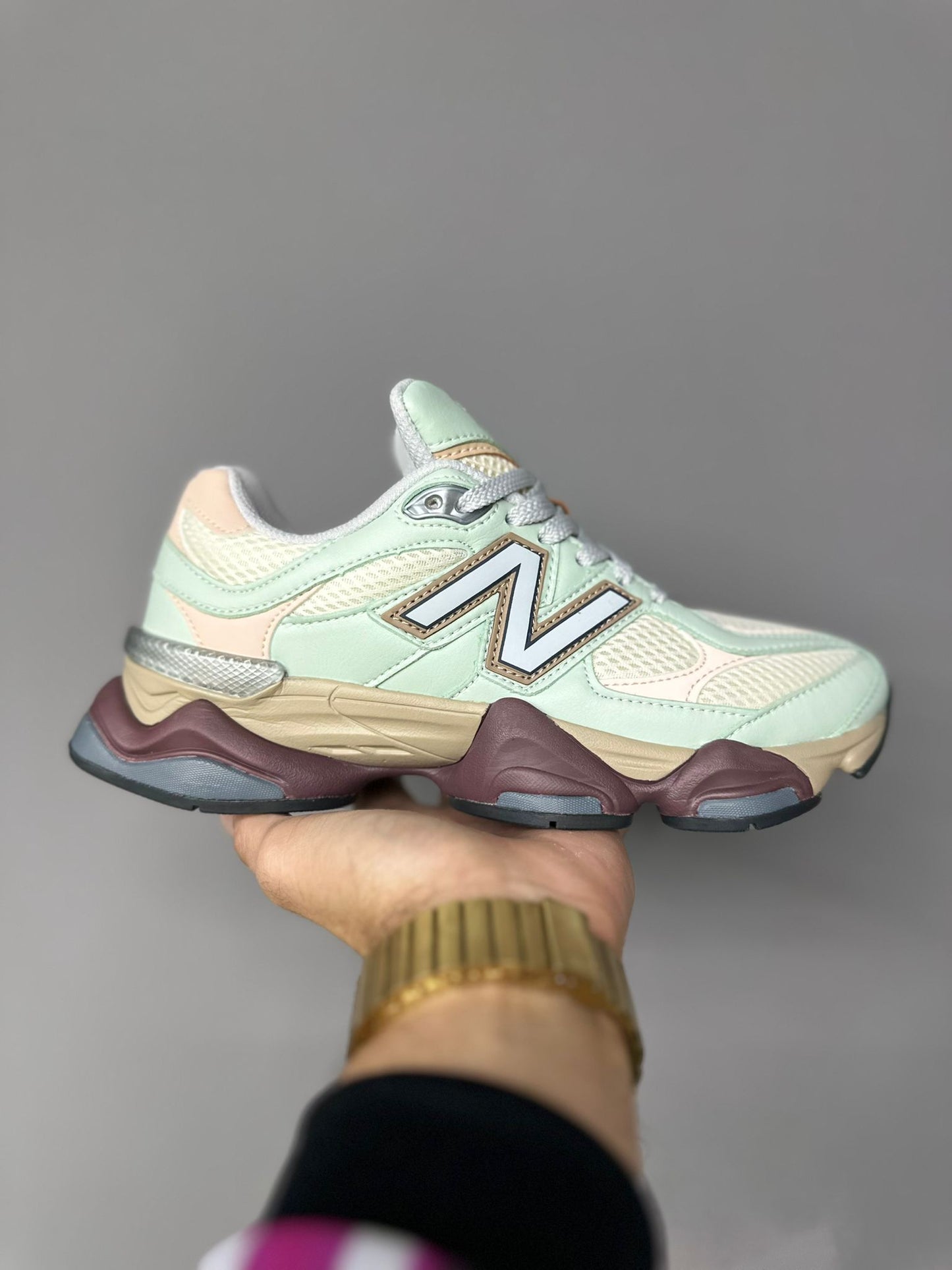 NB 9060 "MINT GREY PLUM"