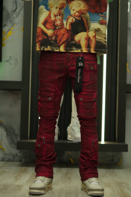 Vicious Denim Pant red (Cargo)