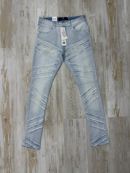 Mahon Roar 'Denim Skinny Blue' Rhinstone