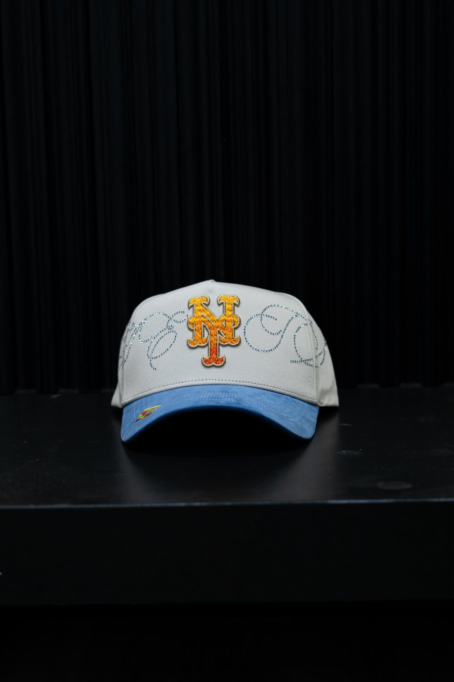 CAP FANS NY BLUE CREAM ORANGE