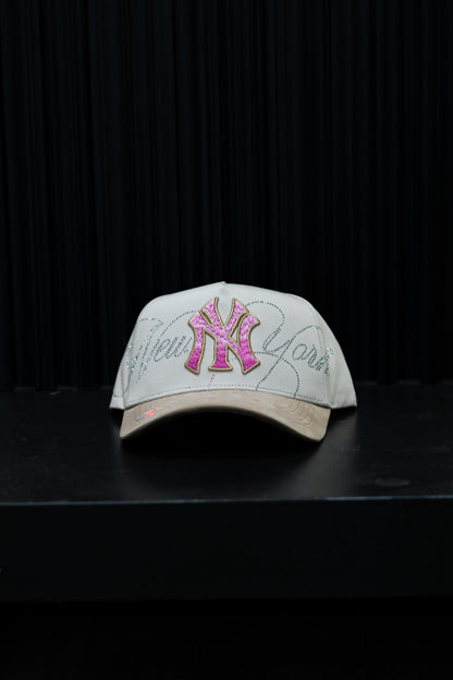 CAP FANS NY PINK CREAM