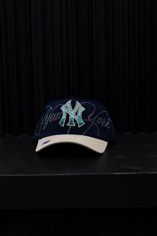 CAP FANS NY BLUE CREAM