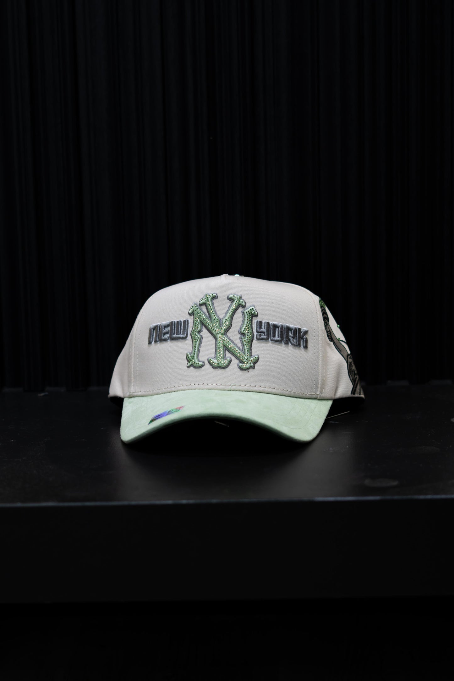 CAP FANS NY CREAM GREEN