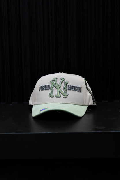 CAP FANS NY CREAM GREEN