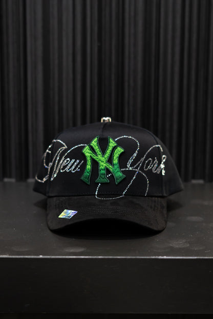 CAP FANS NY BLACK GREEN
