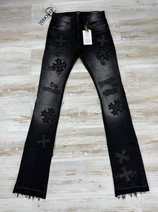 See You In Paradise Super Skinny Stacked Black Shadow