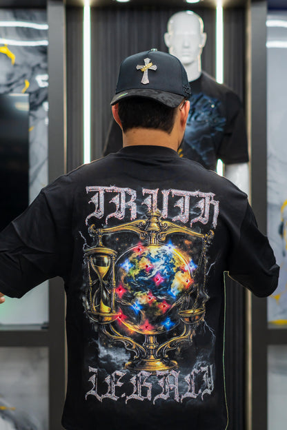 TRUTH LEGACY T Shirt Earth With Sand Clock