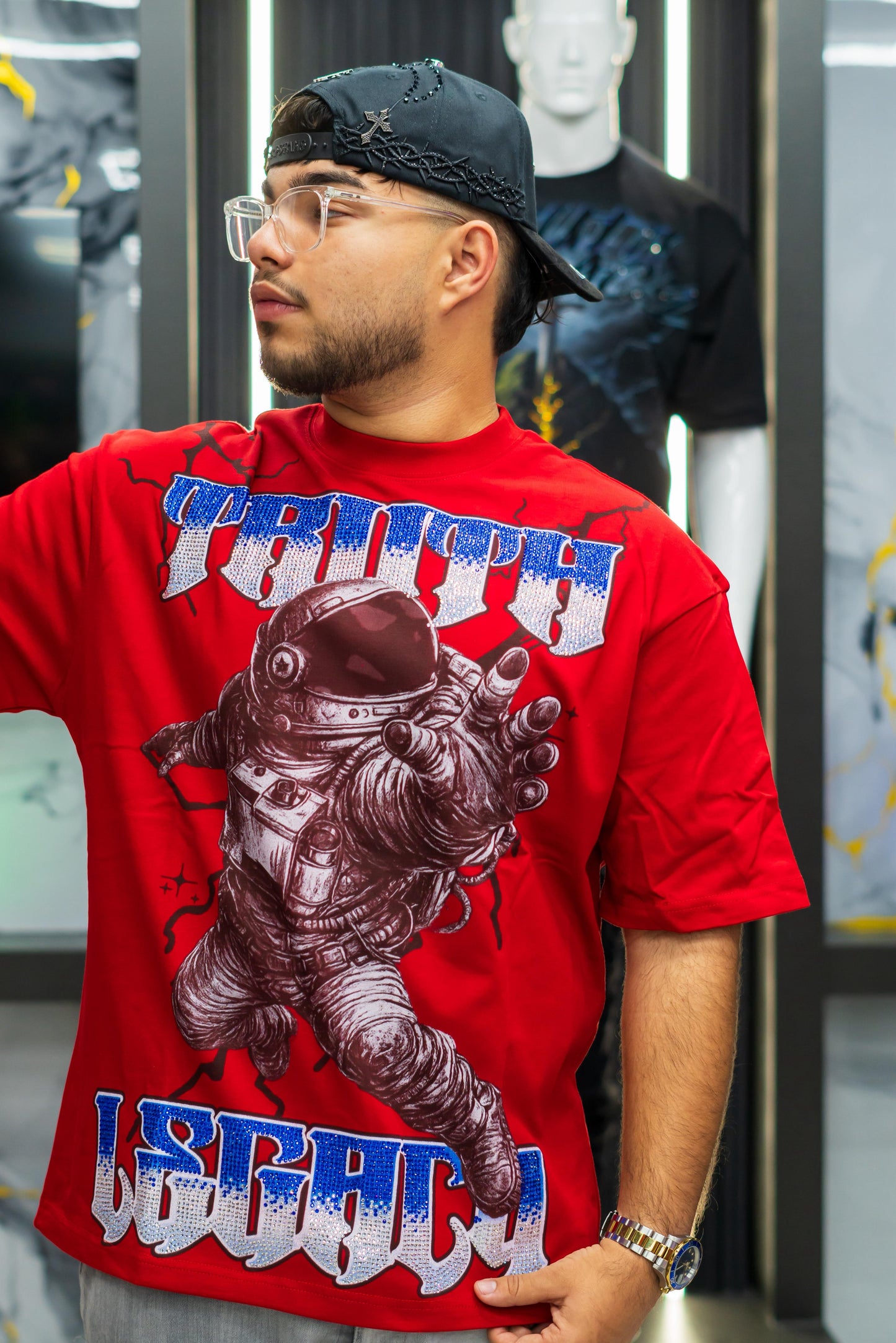 TRUTH LEGACY T Shirt Astronaut Red