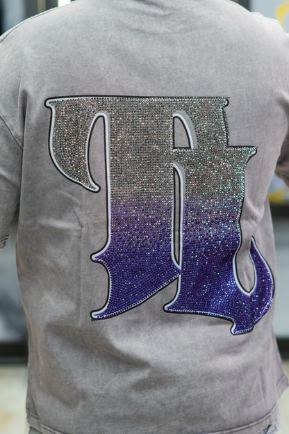 TRUTH LEGACY T Shirt Astronaut Gray W Purple