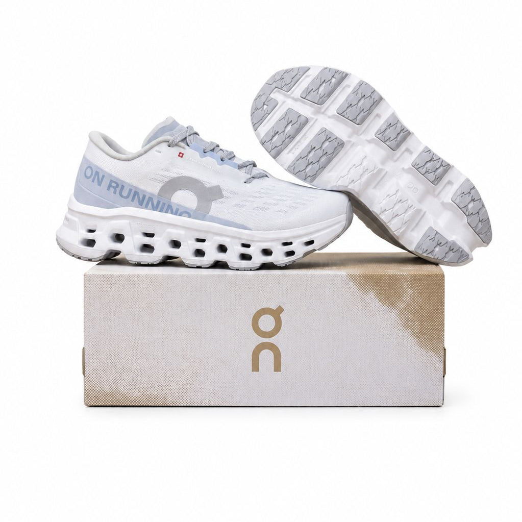 Cloudmonster 3 White with Light Blue