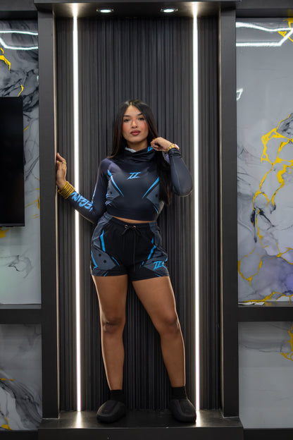 TRUTH LEGACY SET  PLAYA  NEGRO CON AZUL MUJER