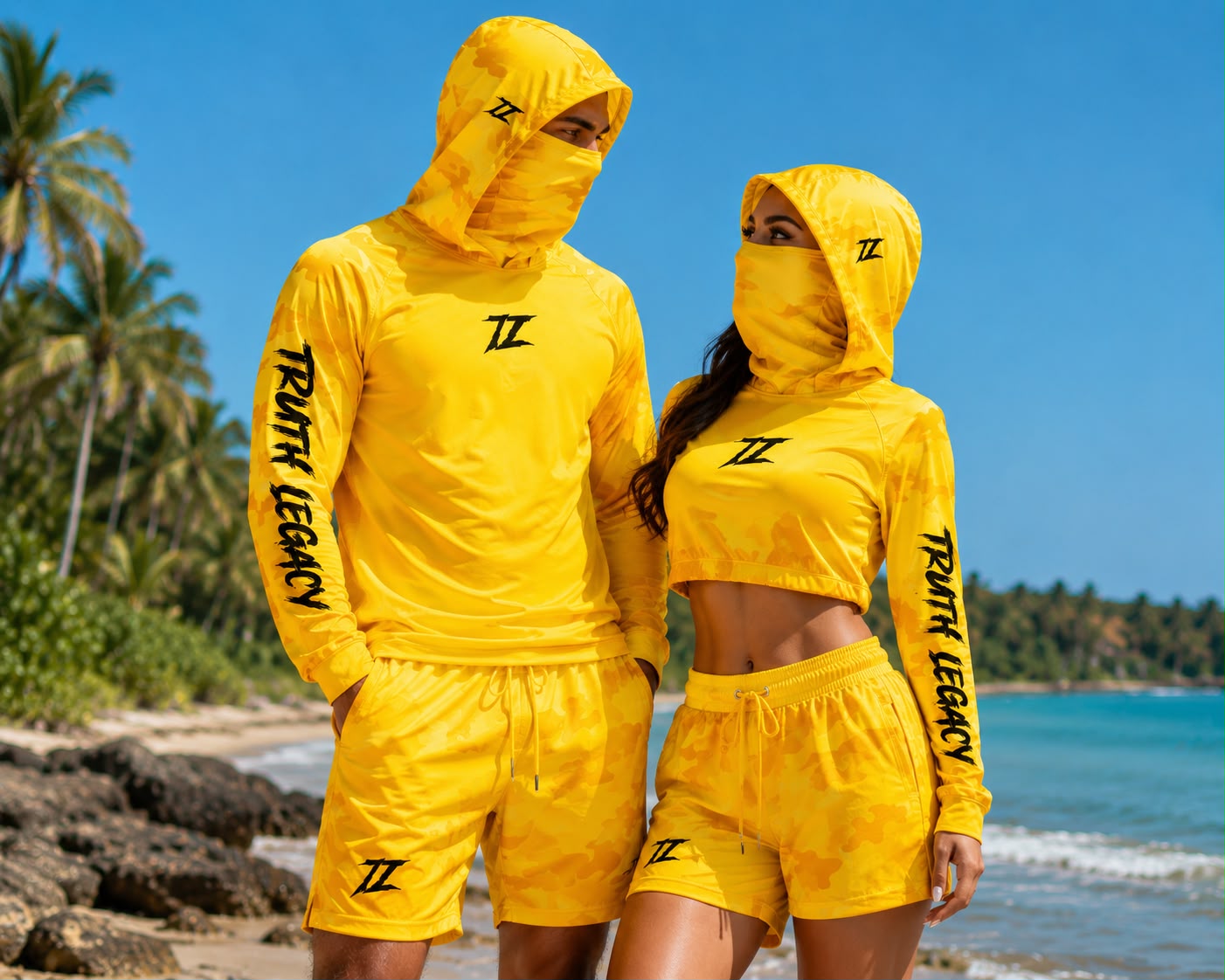 PRE ORDEN TRUTH LEGACY SET PLAYA AMARILLO CAMO HOMBRE Y MUJER