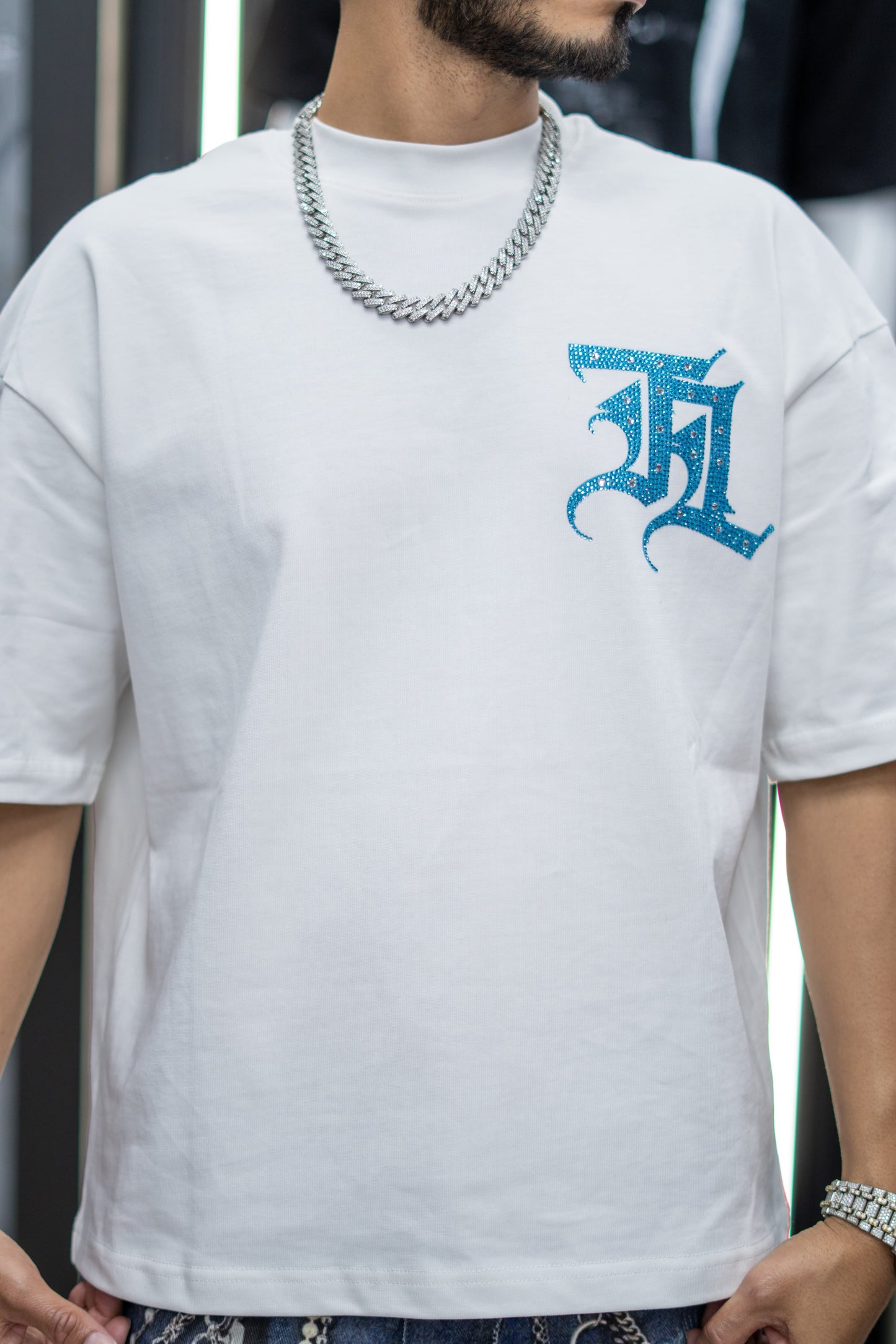 TRUTH LEGACY Basic Tee White and Blue