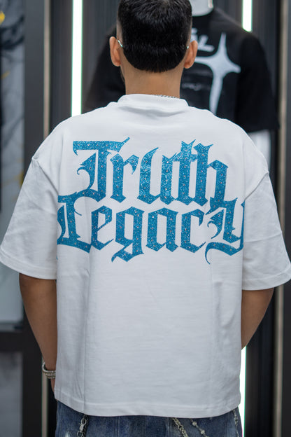 TRUTH LEGACY Basic Tee White and Blue