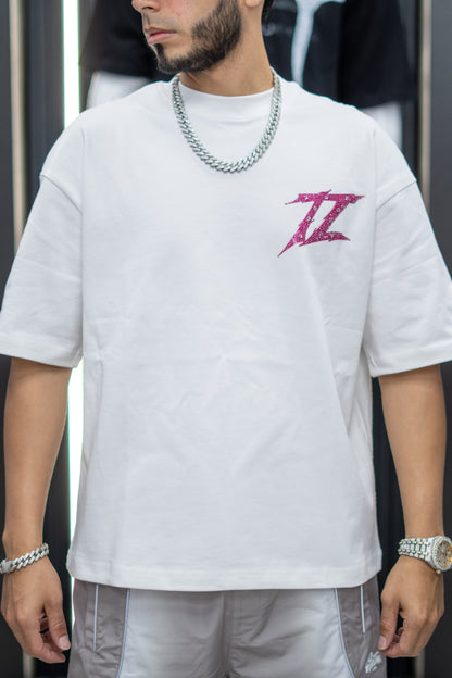 TRUTH LEGACY Basic Tee White and pink