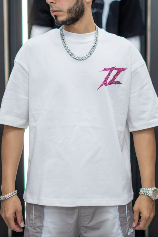 TRUTH LEGACY Basic Tee White and pink