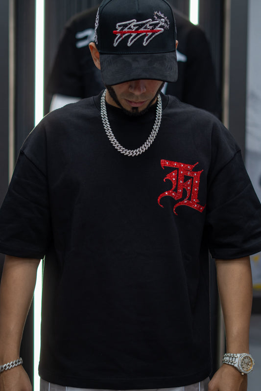 TRUTH LEGACY Basic Tee Black and Red