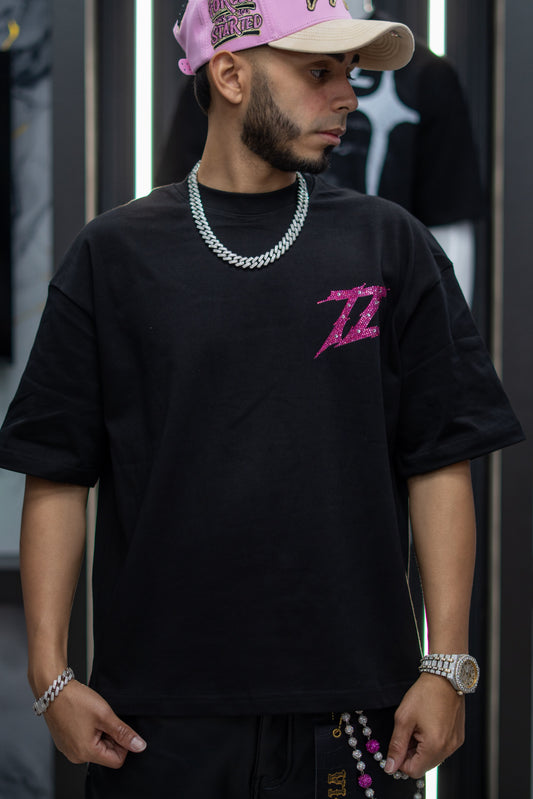 TRUTH LEGACY Basic Tee Black and pink