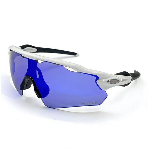 PRIZM Oakley blanco/ Negro  (Lente azul)