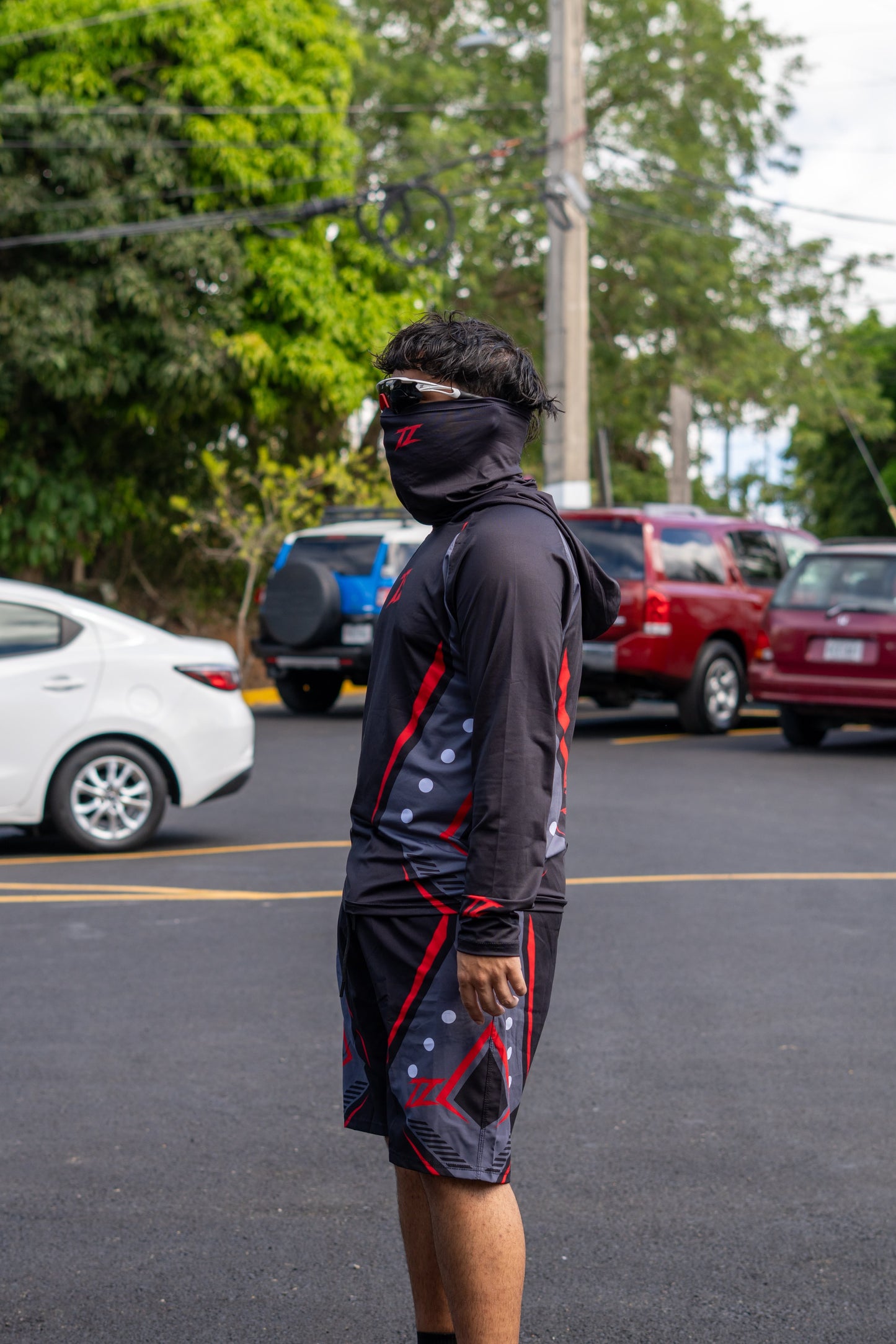TRUTH LEGACY SET PLAYA NEGRO CON ROJO HOMBRE O MUJER