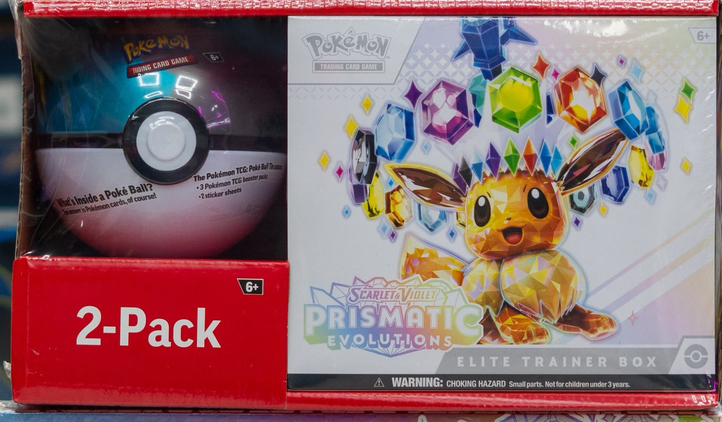 Sams's Club Prismatic Evolution Elite Trainer Box 2 Pack