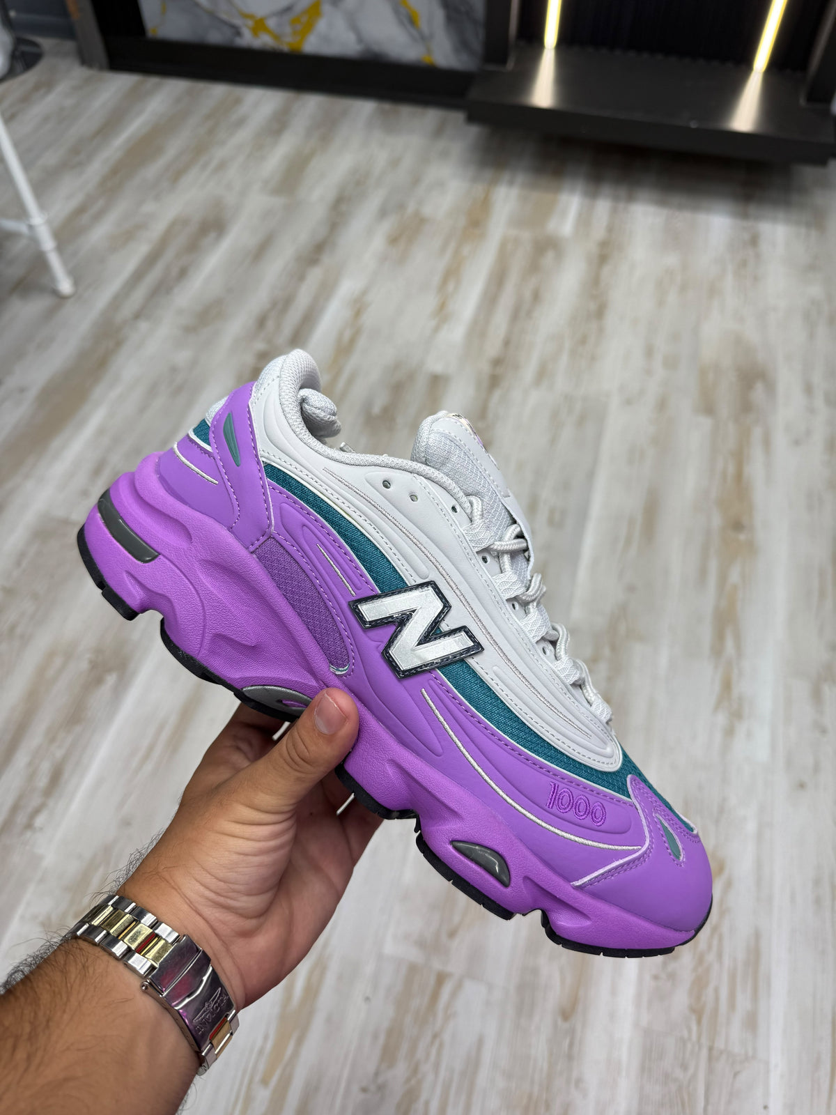 New Balance 1000 Gris/ Violeta