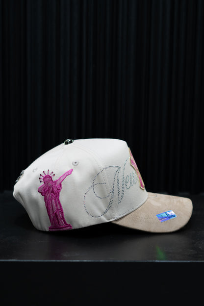 CAP FANS NY PINK CREAM