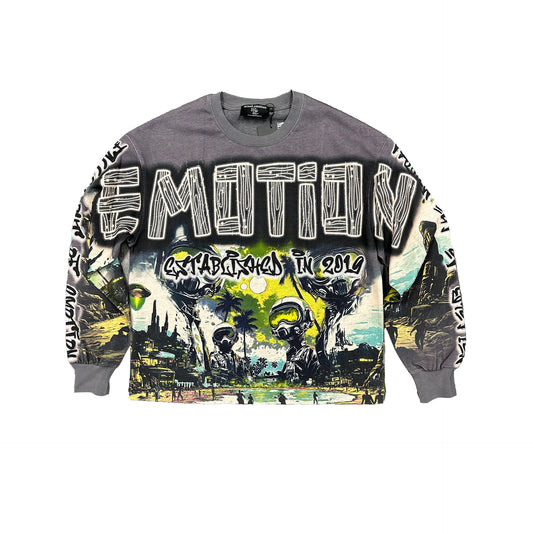 Grey “UFO” Long Sleeve