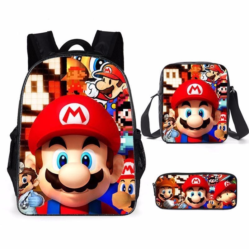 Set Escolar 3 piezas- Mario Bross